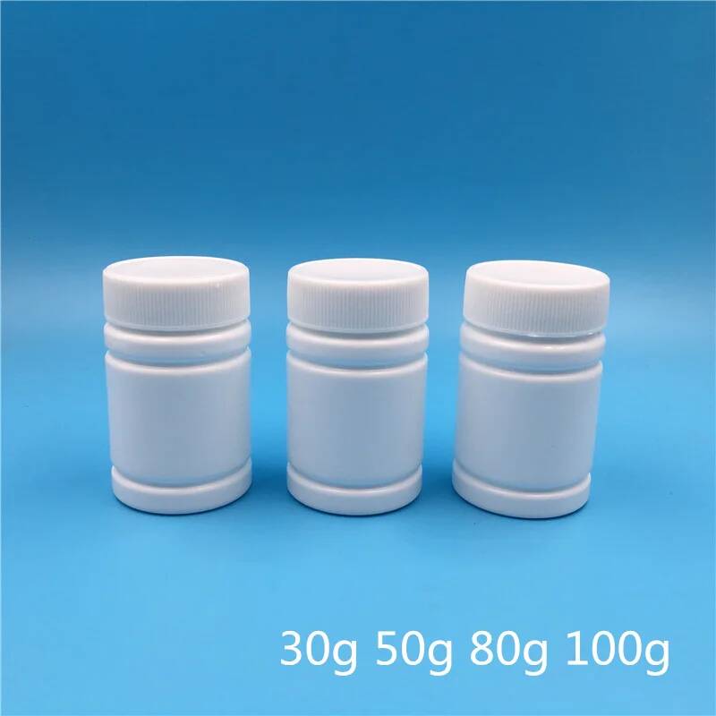 Bath Salts Jar - 50 Adet HDPE Beyaz Plastik Boş