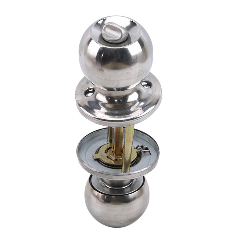 Home Bathroom Fittings - Yuvarlak top gizlilik kapı kolu banyo