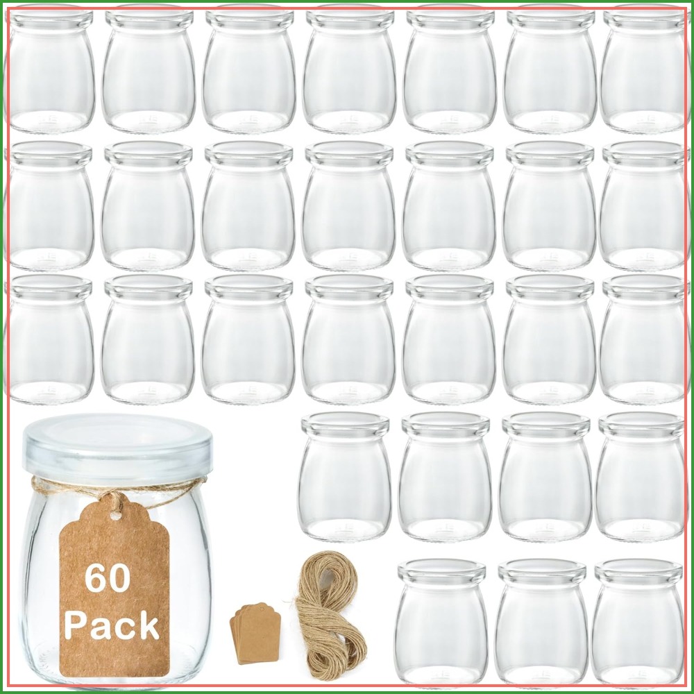 Bath Salts Jar - 60'lı Paket 3.4 oz Mini Cam
