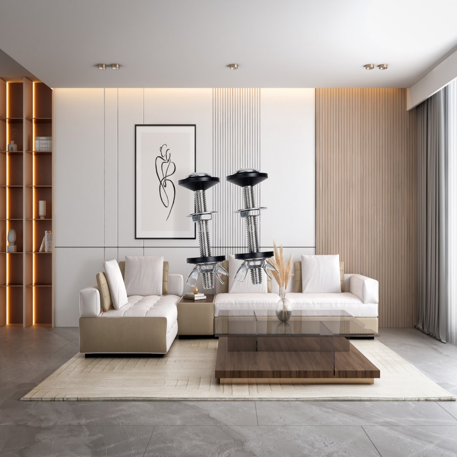 Home Bathroom Fittings - Tuvalet Tankı Vidaları ve Somunları Seti