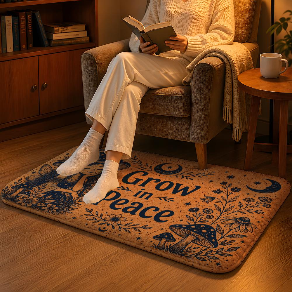 Home Goods Bathroom Decor - Celestial Good Vibes Zemin Mat Yumuşak