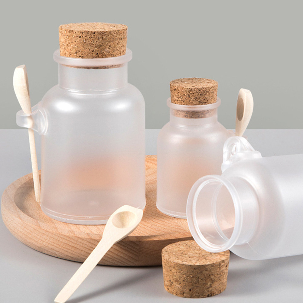 Bath Salts Jar - 6'lı Set Kompakt Boş Şişeler, Banyo