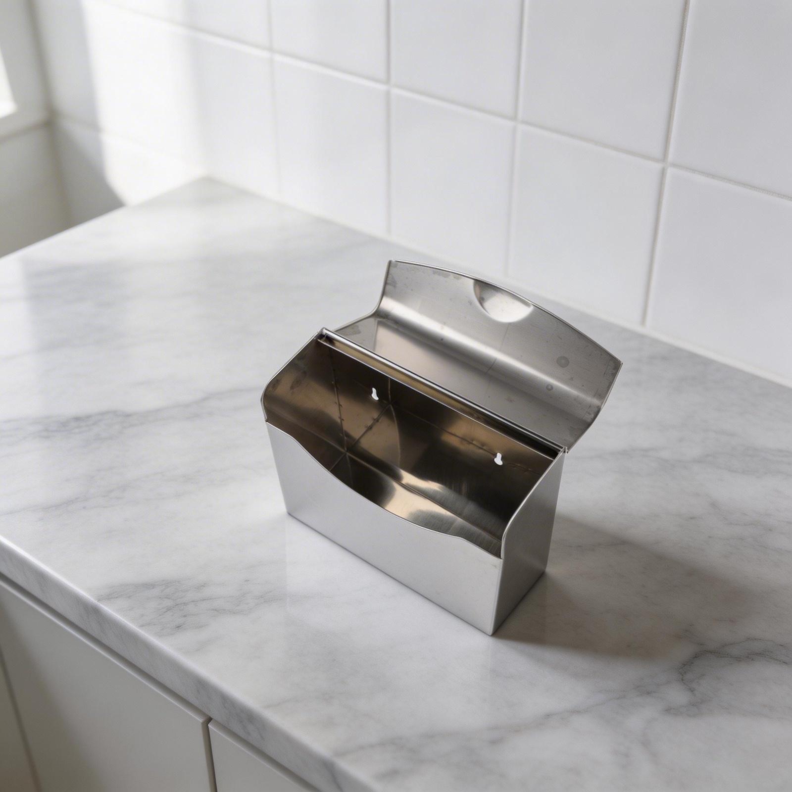Home Bathroom Fittings - Paslanmaz Çelik Hijyenik Ped Atık Kutusu,