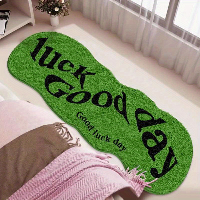 Home Goods Bathroom Decor - VIKAMA Yeşil Halı, Günün Başucu Yer