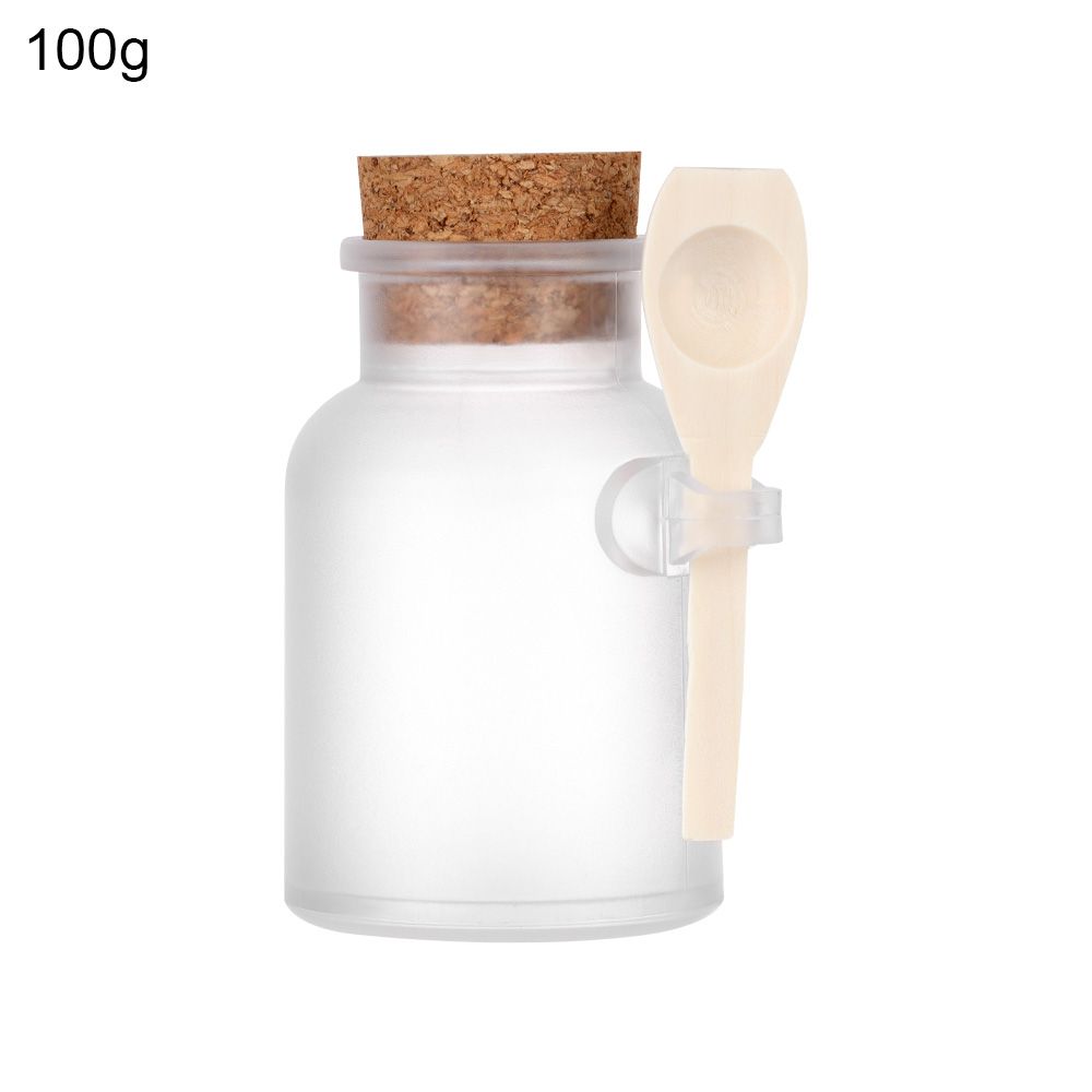 Bath Salts Jar - 100-500g Taşınabilir Doldurulabilir Organizatör Buzlu Mühürlü