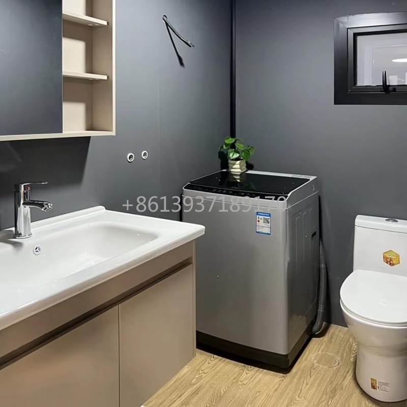 Tiny Home Bathroom Layout - Genişletilebilir Mobil Küçük Ev Prefabrik Konteyner