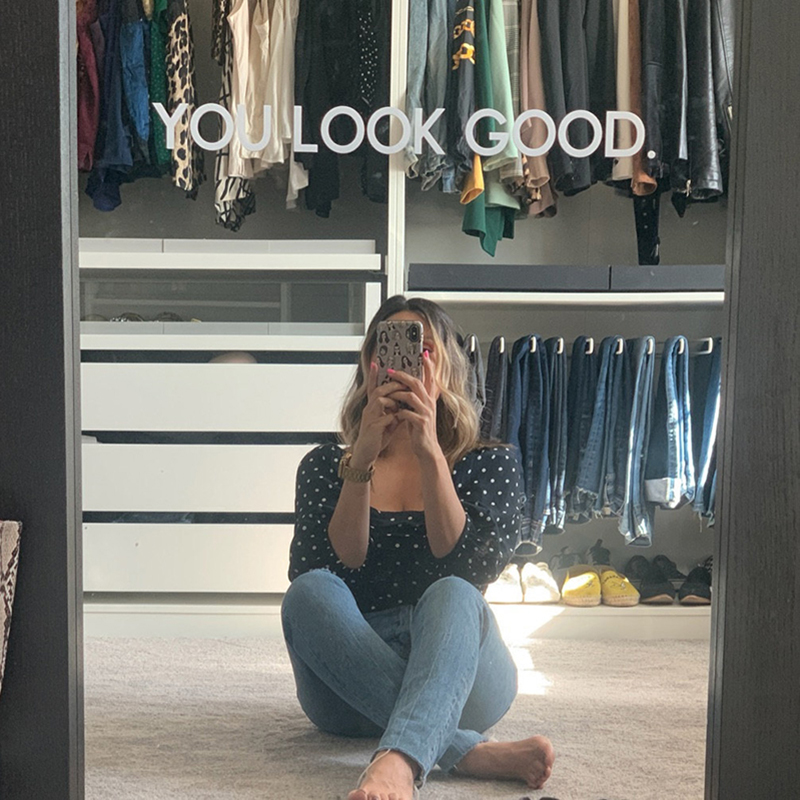 Home Goods Bathroom Decor - İyi Görünüyorsun Ayna Duvar Sticker Banyo