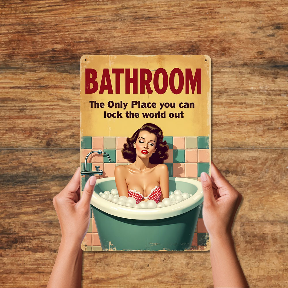 Komik Banyo Kuralları Vintage  - Home Decor Bathroom Ideas incelemesi ve fiyatı