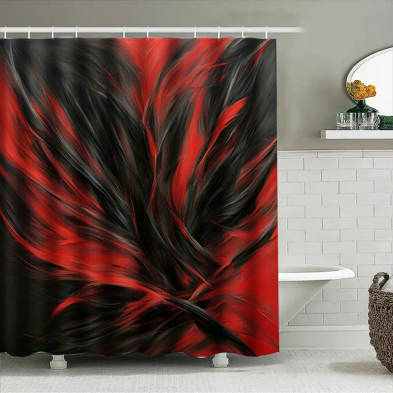 Kırmızı ve Siyah Soyut Baskı B - Home Decor Bathroom Ideas incelemesi ve fiyatı