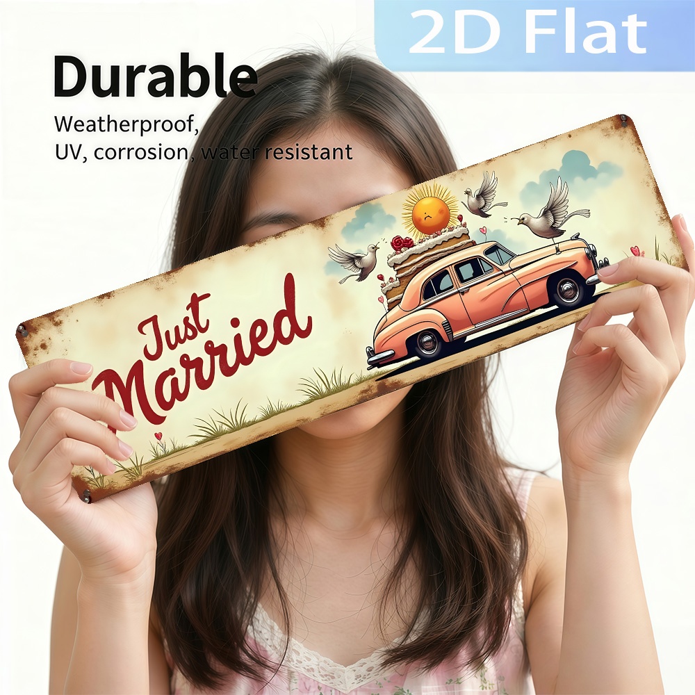 2D Düz - 'Just Married Car' Ya - Home Bathroom Fittings incelemesi ve fiyatı