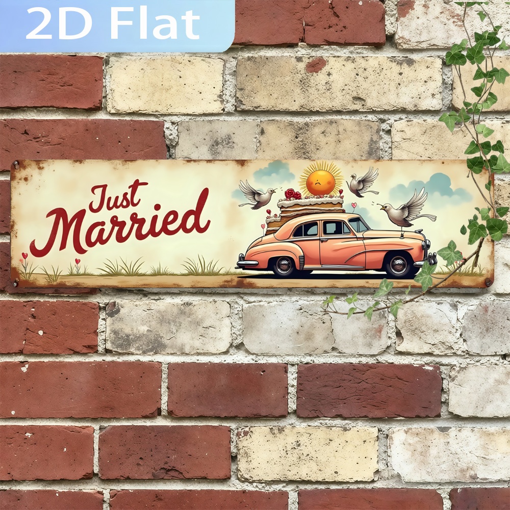 2D Düz - 'Just Married Car' Ya - Home Bathroom Fittings incelemesi ve fiyatı