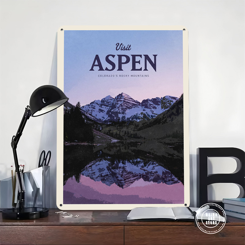 Aspen 3D Dokulu Baskılı Poster - Bathroom Home Visit incelemesi ve fiyatı