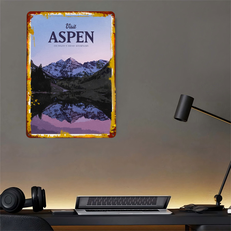 Aspen 3D Dokulu Baskılı Poster - Bathroom Home Visit incelemesi ve fiyatı
