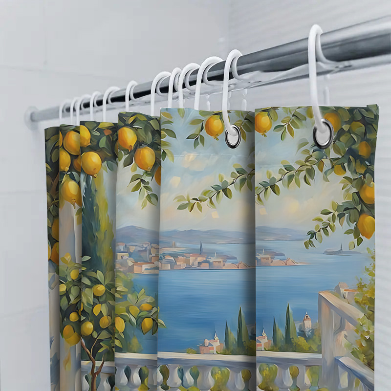 Akdeniz Limon Bahçesi Duş Perd - Home Decor Bathroom Ideas incelemesi ve fiyatı