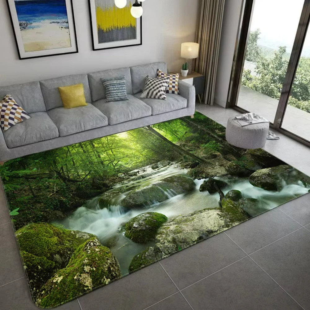 Doğa Ilham 3D Manzara Halı Yum - Home Decor Bathroom Ideas incelemesi ve fiyatı